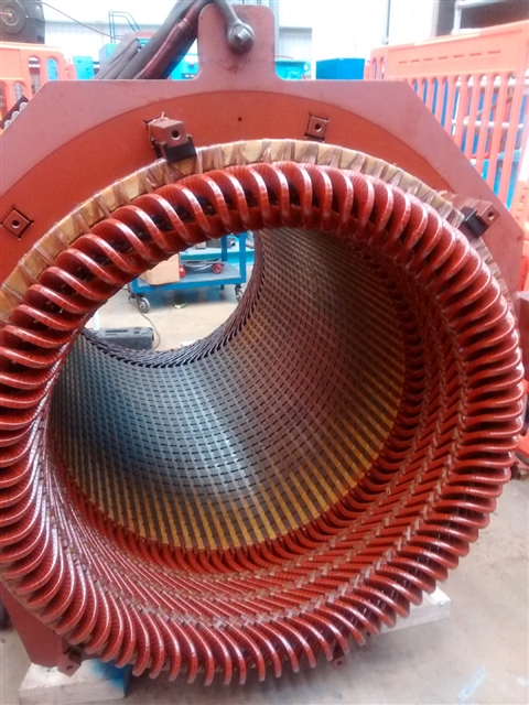 Generator stator exchange completed